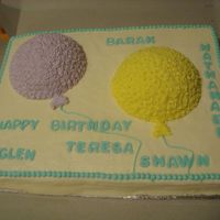 My First Sheet Cake Ugh. I placed this cake on a single cardboard that was too small (I couldn't fit a bottom border). I had a terrible time trying to get...