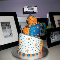 Topsy Turvy Birthday Cake cake done in bc