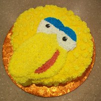 Big Bird Cake cutout cake done in bc