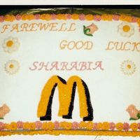 Mcdonald's Son's manager was leaving; I made this for them to give to her.