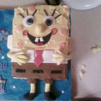 Spongebob Cake This is our first attempt at a character cake.. Spongebob Squarepants birthday cake for my sister in law. My mom made the cake and frosted...