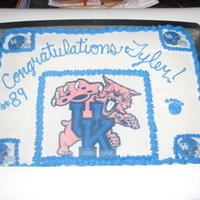 Uk Kentucky Wildcats Cake This cake was for my nephew's 'Signing Day Party' after he signed to play football for the University of Kentucky. The...