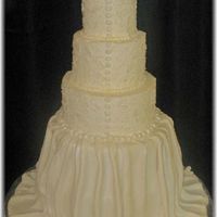 The Wedding Dress This was my first Wedding Cake Dress. I was not very pleased with how the lace turned out, but I hope the next one comes out better.