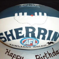 Football Mudcake, sugarpaste icing and details