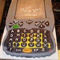 Fedex Powerpad Going away cake for work. Cake is a Fedex Powerpad that we use for customers to sign for packages. all mmf