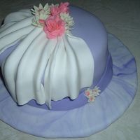 1St Fondant Cake First time I did one all by myself! TFL