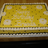 Yellow Birthday Cake 