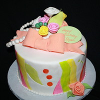 Whimsical Painted Colette Peters makes an awesome cake thats about 5 tiers high. I modified one to be a stand alone. Unfortunately my painting left very...