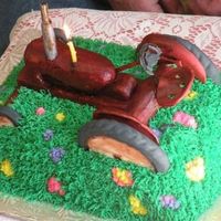 Grandpa's Tractor On A Hill This is a cake I did for my Father in Laws birthday. This depictes the Allis Chalmers WD45 Tractor he had on his farm growing up. It is...