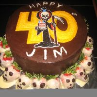 Over The Hill Boston Cream Pie Cake I did this cake for my Brother in Laws birthday. It is 2 x10" torted & filled layers covered in chocolate ganache. I had a lot of...