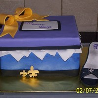 Natalya Birthday This was made for my neice whose birthday fell on superbowl sunday. Hence the black/gold and fleur di lis. Who Dat!!