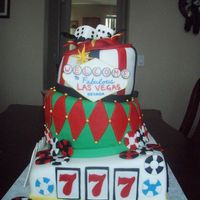 Topsy Turvy Vegas Baby! This was my first Topsy Turvy Cake. I sooooo Love it. I will definatley have fun changing it up and making it more crazy as time goes on.