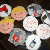 Bob The Builder And Wendy These were made for a church building campaign dinner for the children. They were a big hit. MMF toppers.