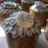 Panettone Mold Monogram Cupcakes WASC in the smallest size of Panettone mold (I think it's called size P60). I had to bake these at 350 instead of 325 to keep them...