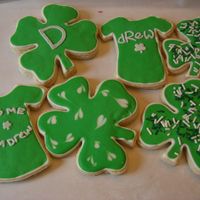 St Patrick's Day Cookies My brother's Birthday is on St. Patrick's Day and I mailed these out to him in San Diego. He loved them, especially "Kiss Me...