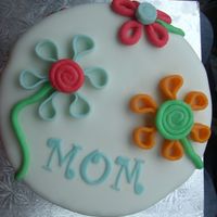 For Mother's Day Simple 8 inch chocolate WASC with cookies and cream filling for mother's day. I had fun with the extruder!