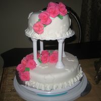 Final Cake For Course #3 I had a real good tine with this cake. Arrainging the flowers was one of my favorite things. Thank you in advance for yur comments.