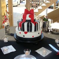 Black, White & Red Wedding 