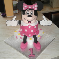 3D Minnie Mouse This was for a first birthday