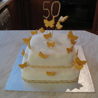 Butterfly Birthday Cake this cake i was asked to make for a friends 50th