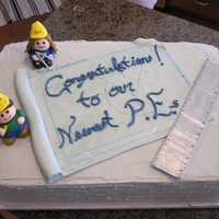 Celebration For Construction Company This was the first 'non-flowered' cake we made. It was for a celebration for two people who recently obtained a special...