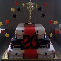 Red Carpet Cake This is a red carpet cake for a hollywood themed birthday party.