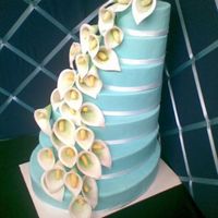 Graduation Display This is the cake i made for my graduation portfolio display this year. It is also my very first attempt at calla lilies.