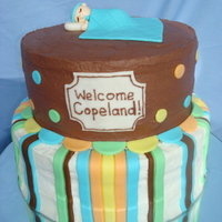 Copeland's Cake I made this out of butter cake with lemon curd filling and vanilla buttercream icing on the bottom layer and chocolate cake with raspberry...