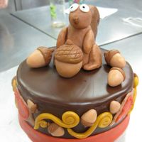 Squirrel Appreciation Day Cake My midterm project for pastry school. The theme is Squirrel Appreciation Day (January 21; yes, it is a real holiday). The cake is covered...