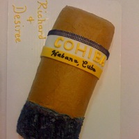 Cigar Cake Cigar Cake made with Buttercream and strip of Fondant