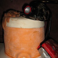 Coal Miner Cake I MADE THIS FOR MY DAD FOR FATHER'S DAY AS YOU CAN TELL HE IS A COAL MINER AND I MADE THE CAKE TO LOOK LIKE HIS LUNCH BUCKET HE PACKS...