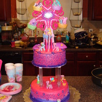 My Little Pony Cake Buttercream frosting, many ideas from seriouscakes on youtube. Made for my daughters 3rd birthday.