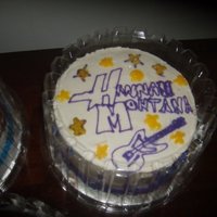 Hannah Montana strawberry cake with buttercream icicng
