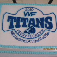 Wake Forest Titans This cake was made for my daughters end of the season cheer party. This was the logo that was on their sponsorship t-shirt, i just turned...
