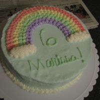 Marissa Cake! My First Cake This is my first cake I made. It was for my daughter and yep those are my big all finger smudges.