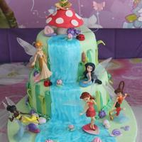 Tinkerbell Cake I made this TinkerBell cake for my daughter's 3rd birthday. The top tier is Pam's Chocolate Cake with Nutella filling and choc...
