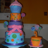 Candy Land Theme Cake Always love working with color! loved the colors in this cake!