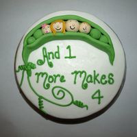 Pea Pod Baby Shower Cake This was my 1st baby shower cake. I tried working with gum paste for the 1st time, but it was drying out on me to fast. I mixed a little...