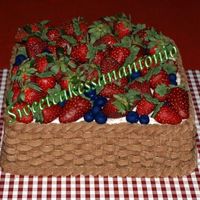 Berries In A Basket I made this for the Poteet Strawberry Festival in Texas last weekend. The cake is strawberry with strawberry buttercream filling. The...
