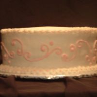 40Th Anniversary Cake Customer wanted a cake for her 40th anniversay which had light pink like her bridemaids dresses. She had her original topper and placed it...