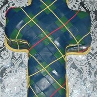 Confirmation Cake A confirmation cake/Grade school graduation cake replicating the plaid of the school's uniform skirts.