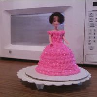 Barbie Cupcake Need work, but this my first time trying the barbie doll cupcake