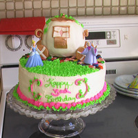 Cinderella Birthday Cake My daughters third bithday cake. It would have turned out a little better if I was not 9 months pregnant and having contractions now and...
