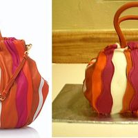 Prada Bag This is my first post as well as my first purse cake. It's a Prada bag replica. Chocolate cake with vanilla buttercream. Outside is...