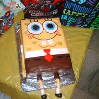 Spongebob! Made for my sons 6th birthday, all fondant!!!