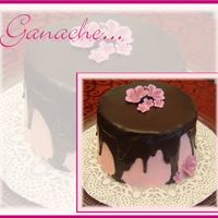Pink And Chocolate Ganache! I made this cake because my MIL was coming to visit, she's a big chocolate fan, so I made dark chocolate cake with caramel filling,...