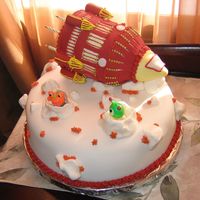 Rocket Cake This was a cake I found in a book my MIL gave to me-Decorating Cakes for Children's Parties by Polly Pinder. My 9yo son fell in love w...