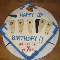 Criss Angel Mind Freak Birthday Cake Magician Criss Angel has a show..Mind Freak..my daughter wanted this theme. Butter cream and fondant deco. Hand painted the Criss Angel...