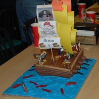 Dsc_5878_Resize.jpg Pirate Ship cake for my son's 4th birthday. Got the idea off of familyfun.com