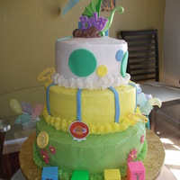 Pastel Colors Baby Shower This cake was truly inspired by Perfectcakebyshirley. This is my re-creation of her cake with minor changes. It is a golden vanilla cake...